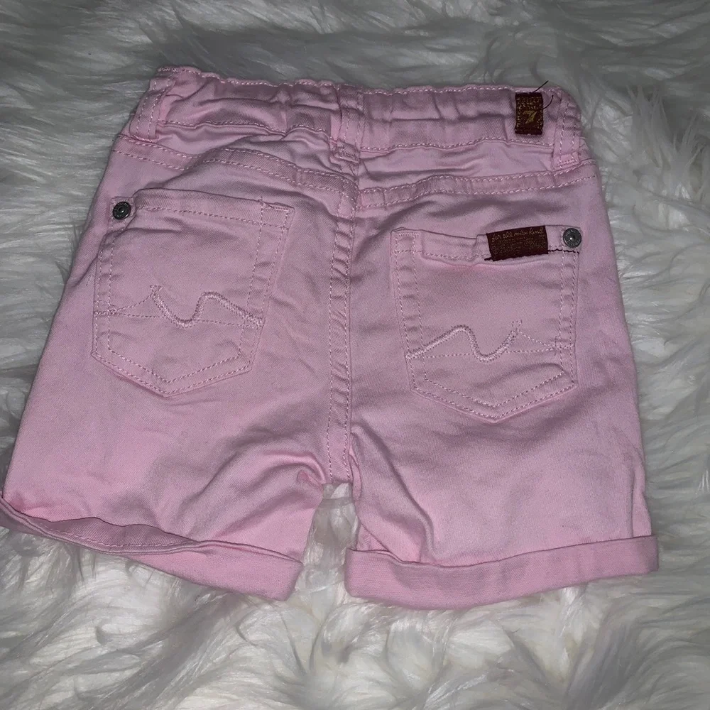 7 for all mankind pink shorts - 4T